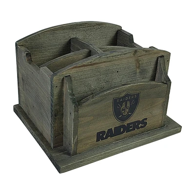 Imperial Las Vegas Raiders Rustic Desk Organizer