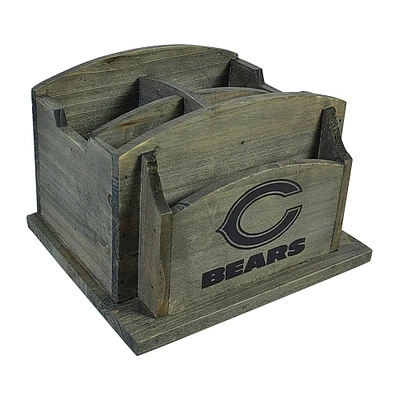 Imperial Chicago Bears Rustic Desk Organizer