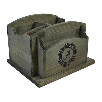 Imperial Alabama Crimson Tide Rustic Desk Organizer