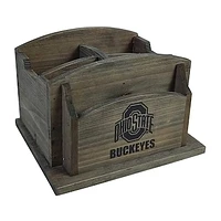 Imperial Ohio State Buckeyes Rustic Desk Organizer