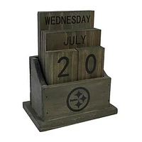 Imperial Pittsburgh Steelers Team Logo Wood Block Calendar