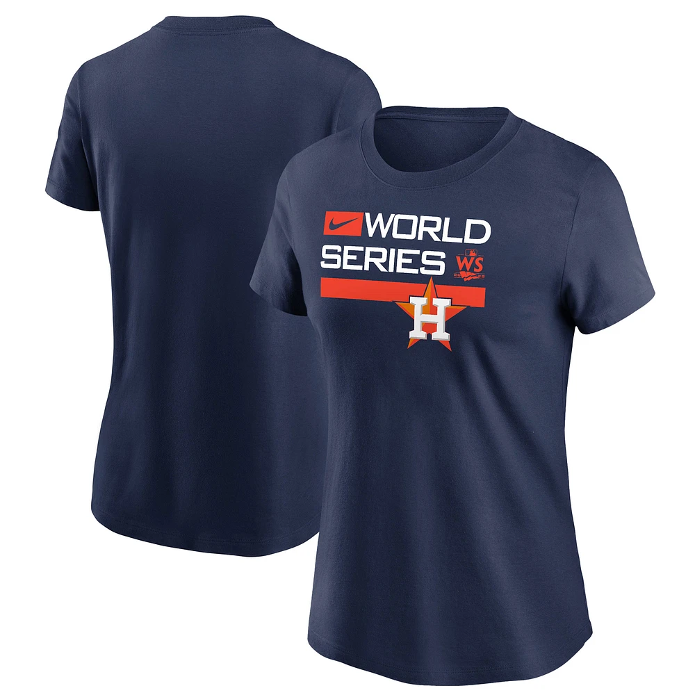 Women's Nike Navy Houston Astros 2022 World Series - Authentic Collection Dugout T-Shirt