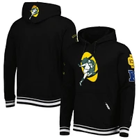 Men's Pro Standard Black Green Bay Packers Retro Classic Fleece Pullover Hoodie