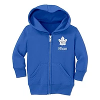 Toddler Chad & Jake Royal Toronto Maple Leafs Personalized Full-Zip Hoodie