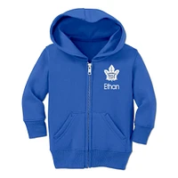 Toddler Chad & Jake Royal Toronto Maple Leafs Personalized Full-Zip Hoodie