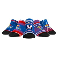 Unisex Rock Em Socks Kansas Jayhawks Super Fan Five-Pack Low-Cut Set