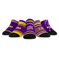 Unisex Rock Em Socks LSU Tigers Super Fan Five-Pack Low-Cut Set