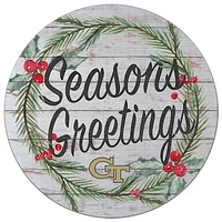 Georgia Tech Yellow Jackets 20'' x 20'' Season's Greetings Circle