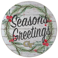 Georgia Tech Yellow Jackets 20'' x 20'' Season's Greetings Circle