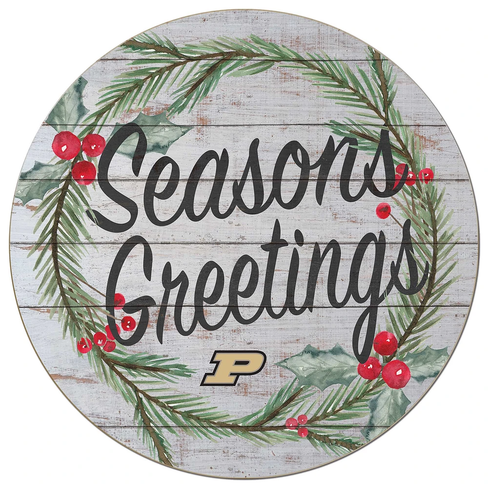 Purdue Boilermakers 20'' x 20'' Season's Greetings Circle
