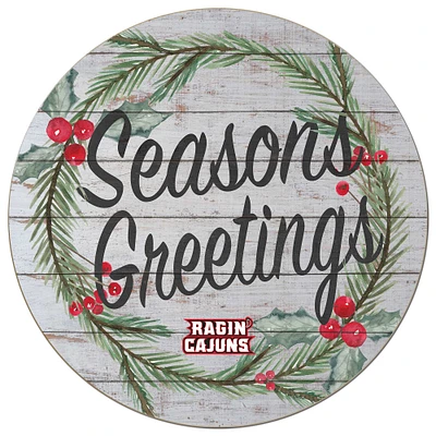 Louisiana Ragin' Cajuns 20'' x 20'' Season's Greetings Circle