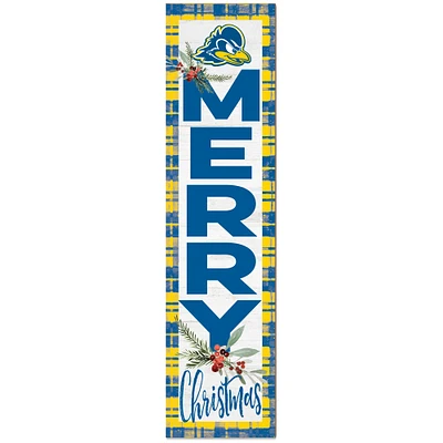 Delaware Fightin' Blue Hens 12'' x 48'' Outdoor Christmas Leaner