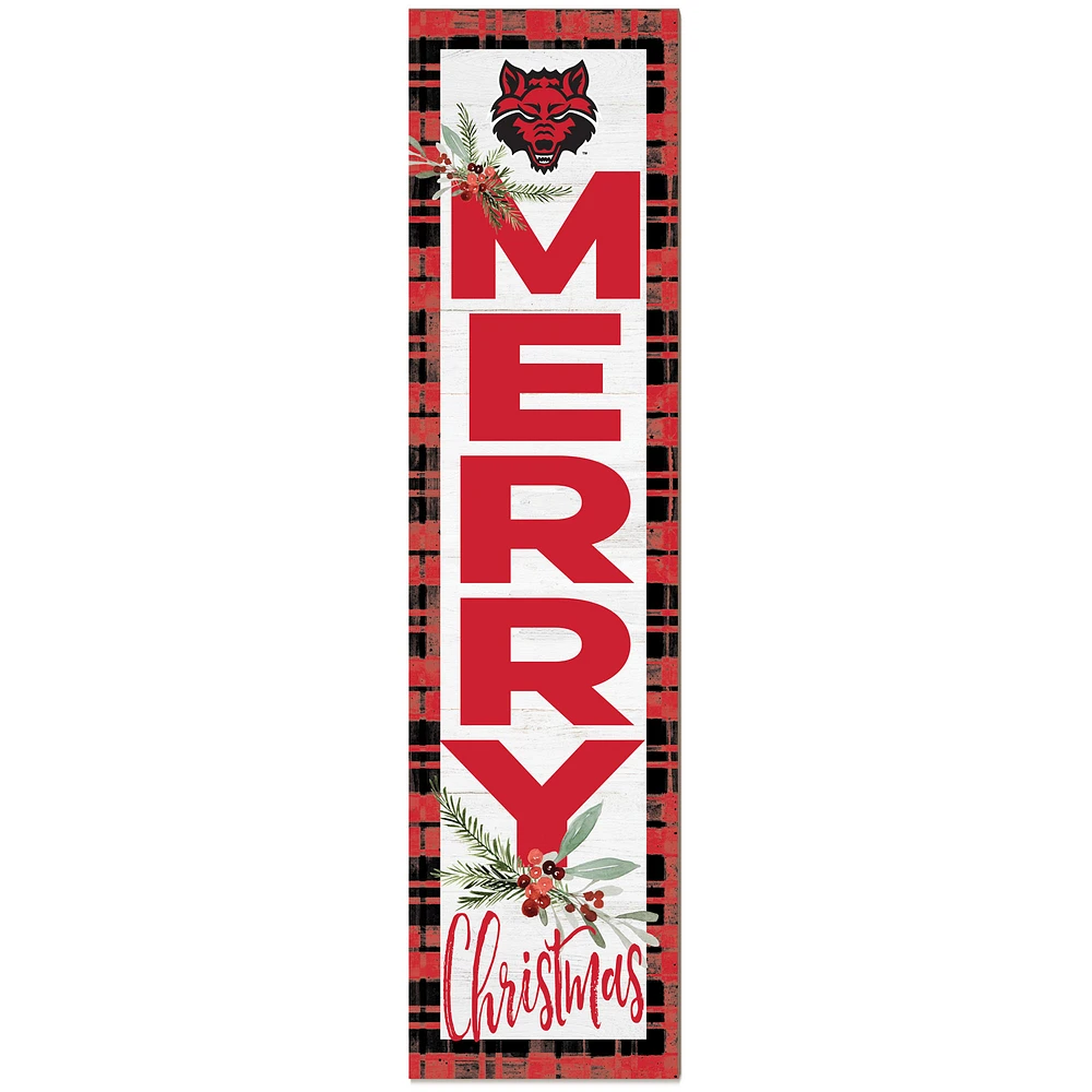 Arkansas State Red Wolves 12'' x 48'' Outdoor Christmas Leaner