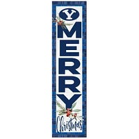 BYU Cougars 12'' x 48'' Outdoor Christmas Leaner