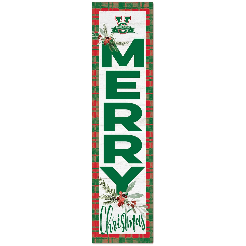 Mississippi Valley State Delta Devils 12'' x 48'' Outdoor Christmas Leaner