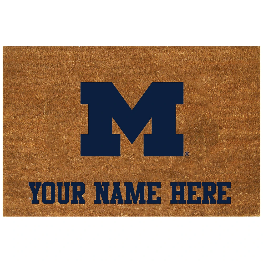 Michigan Wolverines 23'' x 35'' Personalized Door Mat
