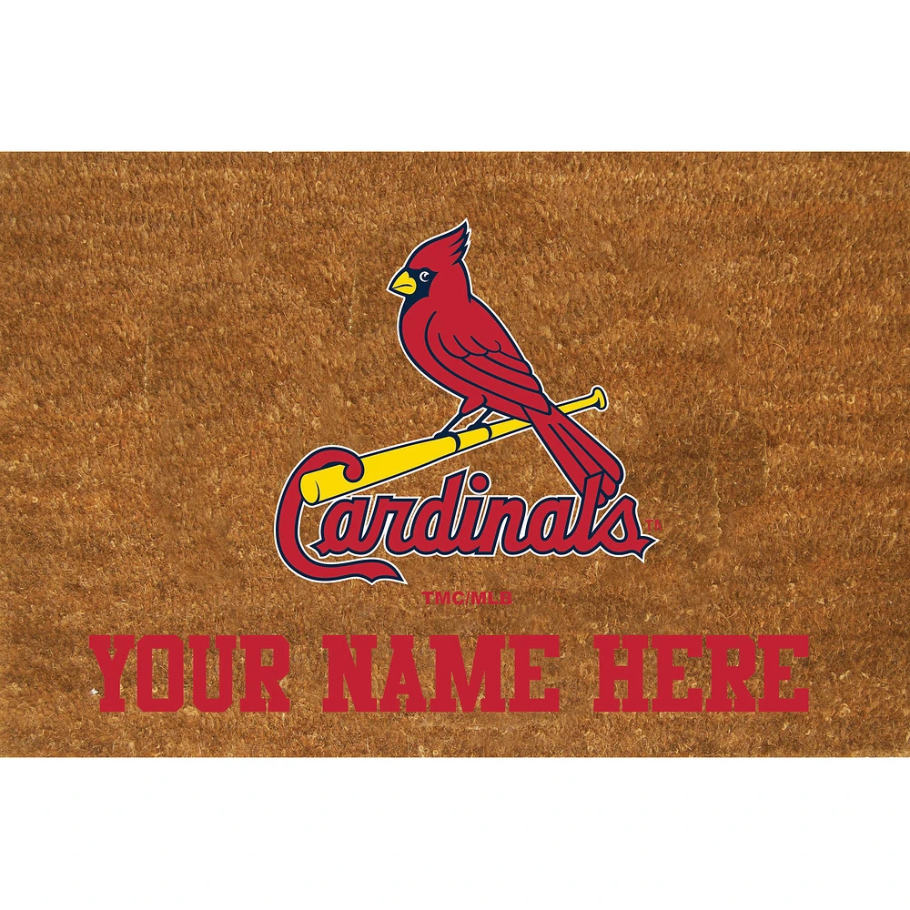 St. Louis Cardinals 23'' x 35'' Personalized Door Mat