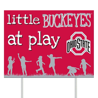 Ohio State Buckeyes 24" x 18" Little Fans At Play Yard Sign