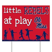 Ole Miss Rebels 24" x 18" Little Fans At Play Yard Sign