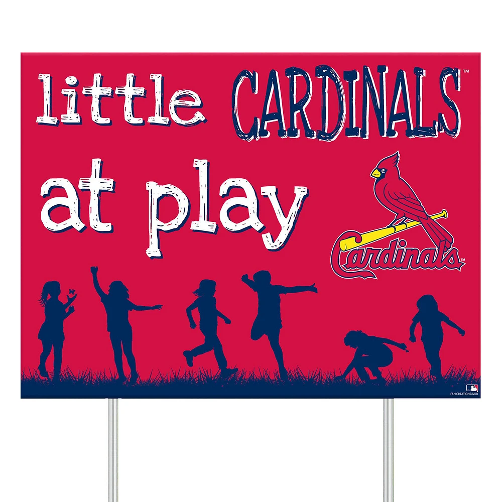 St. Louis Cardinals 24" x 18" Little Fans At Play Yard Sign