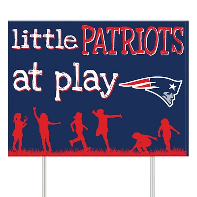 New England Patriots 24" x 18" Little Fans At Play Yard Sign