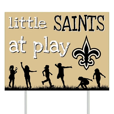 New Orleans Saints 24" x 18" Little Fans At Play Yard Sign