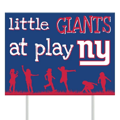 New York Giants 24" x 18" Little Fans At Play Yard Sign
