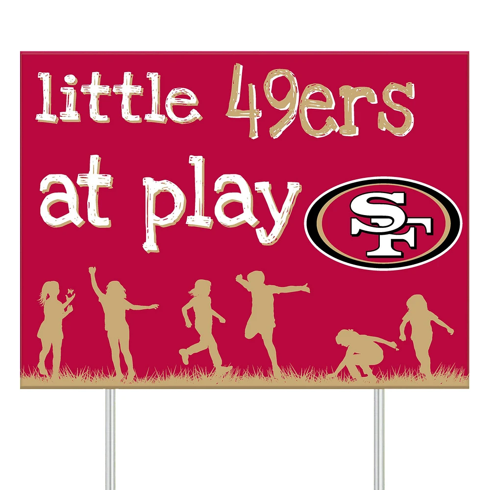 San Francisco 49ers 24" x 18" Little Fans At Play Yard Sign