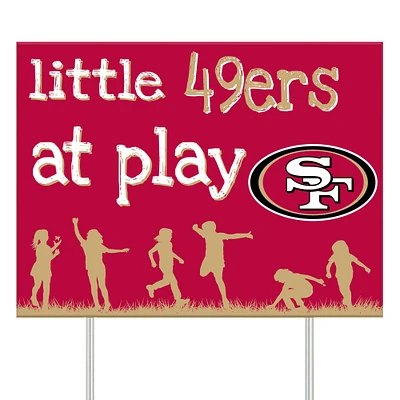 San Francisco 49ers 24" x 18" Little Fans At Play Yard Sign