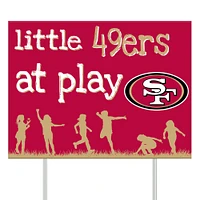 San Francisco 49ers 24" x 18" Little Fans At Play Yard Sign