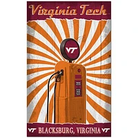 Virginia Tech Hokies 11'' x 19'' Retro Pump Location Sign