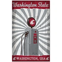 Washington State Cougars 11'' x 19'' Retro Pump Location Sign