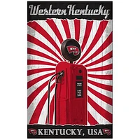 Western Kentucky Hilltoppers 11'' x 19'' Retro Pump Location Sign
