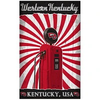 Western Kentucky Hilltoppers 11'' x 19'' Retro Pump Location Sign