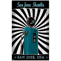San Jose Sharks 11'' x 19'' Retro Pump Location Sign