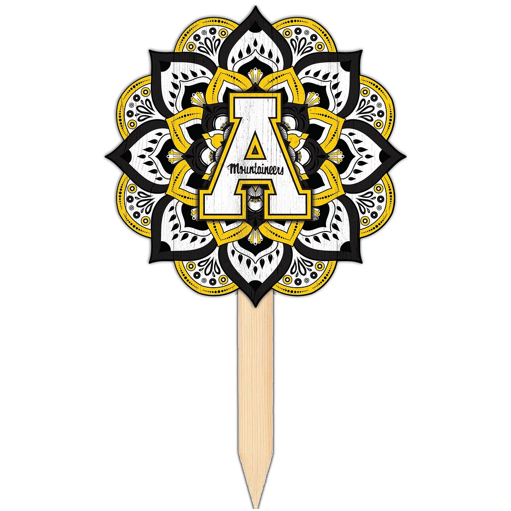 Appalachian State Mountaineers 18'' x 12'' Mandala Yard Stake
