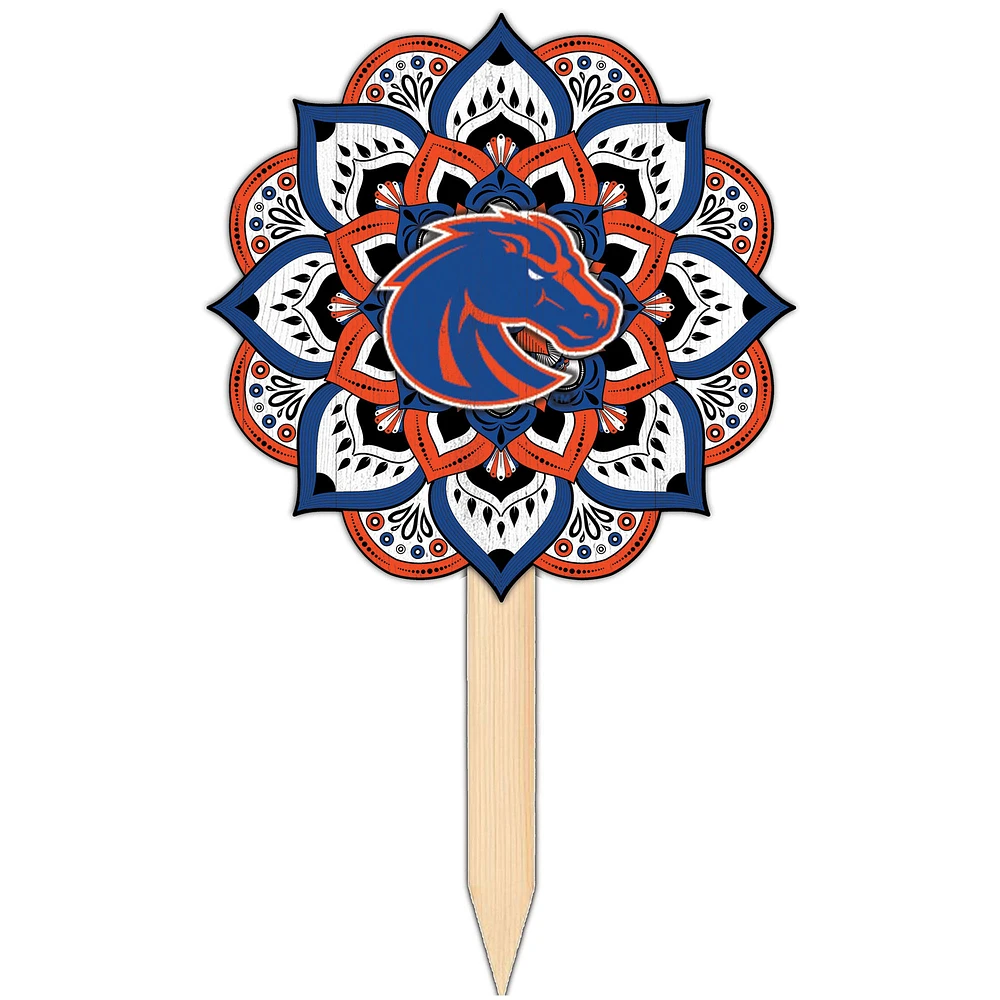 Boise State Broncos 18'' x 12'' Mandala Yard Stake