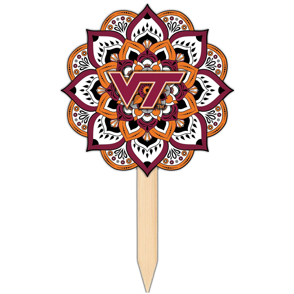Virginia Tech Hokies 18'' x 12'' Mandala Yard Stake