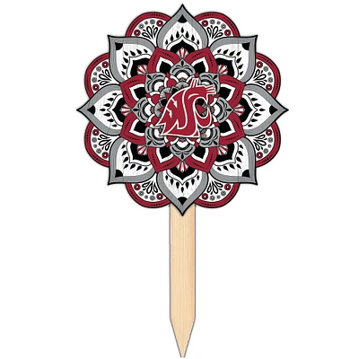 Washington State Cougars 18'' x 12'' Mandala Yard Stake
