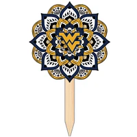 West Virginia Mountaineers 18'' x 12'' Mandala Yard Stake