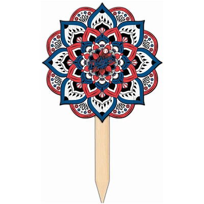 Los Angeles Dodgers 18'' x 12'' Mandala Yard Stake