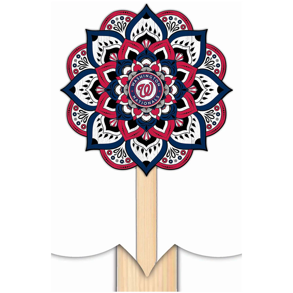 Washington Nationals 18'' x 12'' Mandala Yard Stake