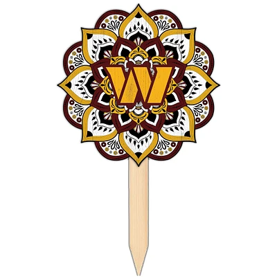 Washington Commanders 18'' x 12'' Mandala Yard Stake