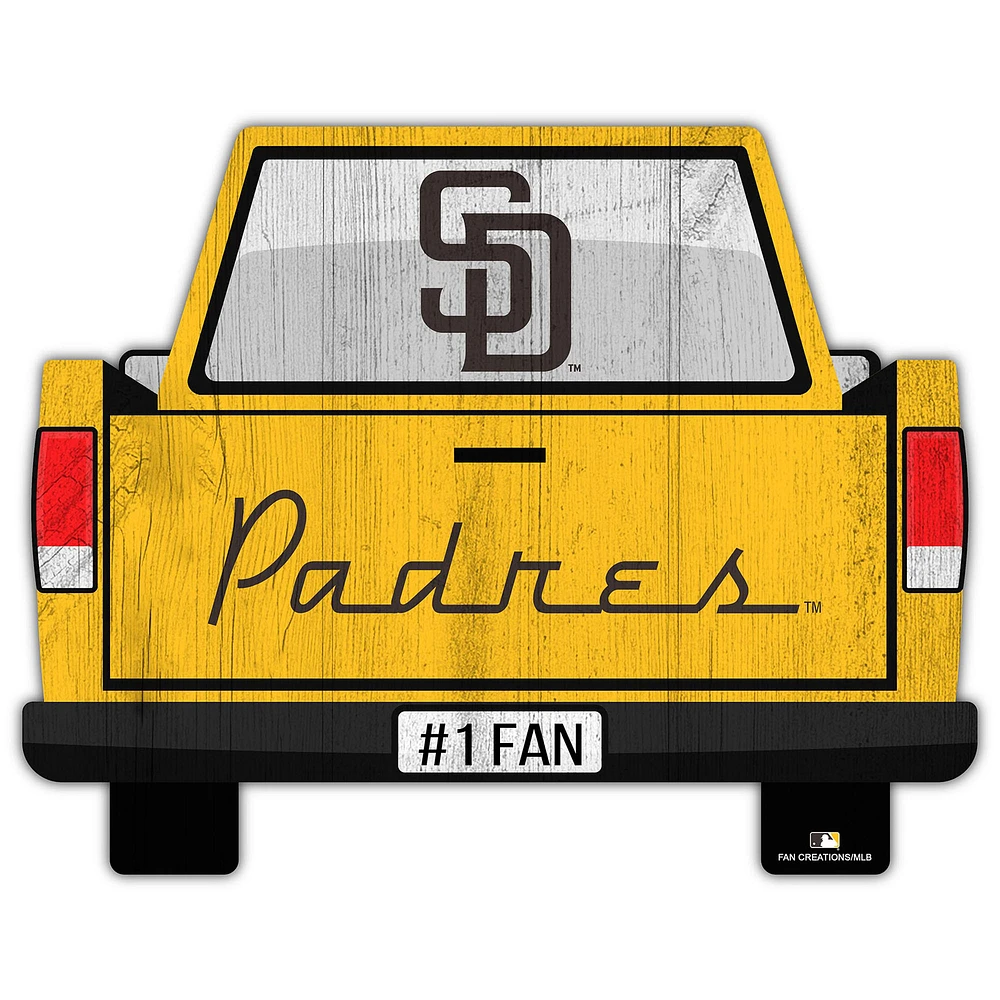 San Diego Padres 12'' x 12'' Truck Back Décor