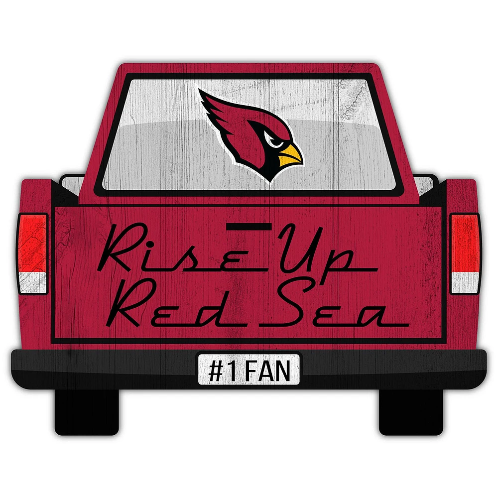 Arizona Cardinals 12'' x 12'' Truck Back Décor