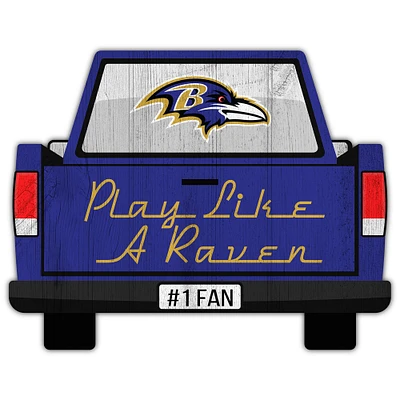 Baltimore Ravens 12'' x 12'' Truck Back Décor
