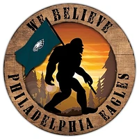 Philadelphia Eagles 12'' We Believe Bigfoot Circle Sign