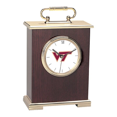 Virginia Tech Hokies Primary Team Logo Carriage Clock