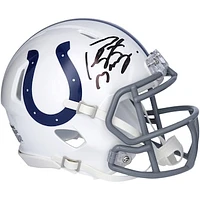 Peyton Manning Indianapolis Colts Autographed Riddell 2004-2019 Throwback Logo Speed Mini Helmet