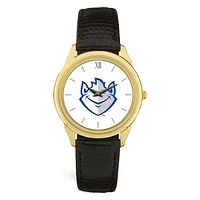 Gold Saint Louis Billikens Team Logo Leather Wristwatch